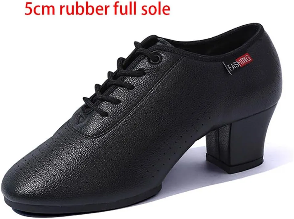 Women's Jazz Shoes, Lace-Up Dancing Sneakers for Ladies Modern Ballroom Dance Shoes Platform Walking Dance Shoes