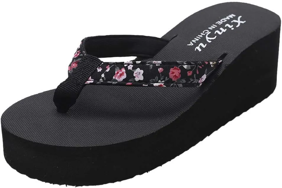 Womens Slippers Fashion Summer Flip Flops Casual Rhinestone Bow Sandals Soft Sole Dressy Sandals