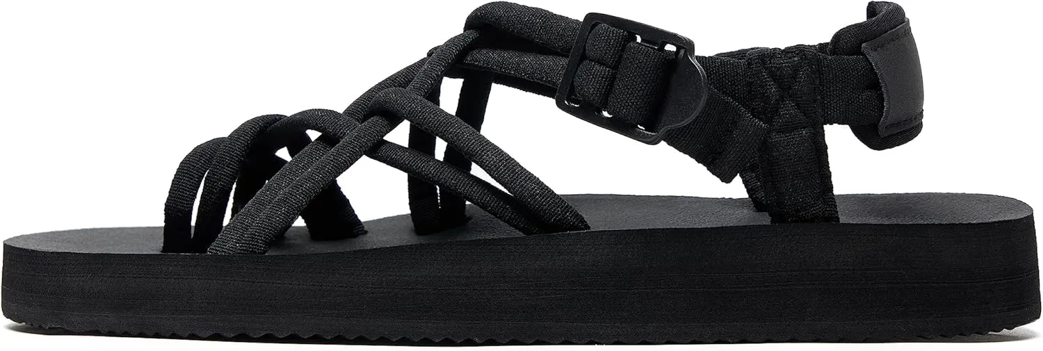 Womens Walking Sandals Comfortable Casual Sport Hiking Sandal for Water Outdoor Beach With Arch Support