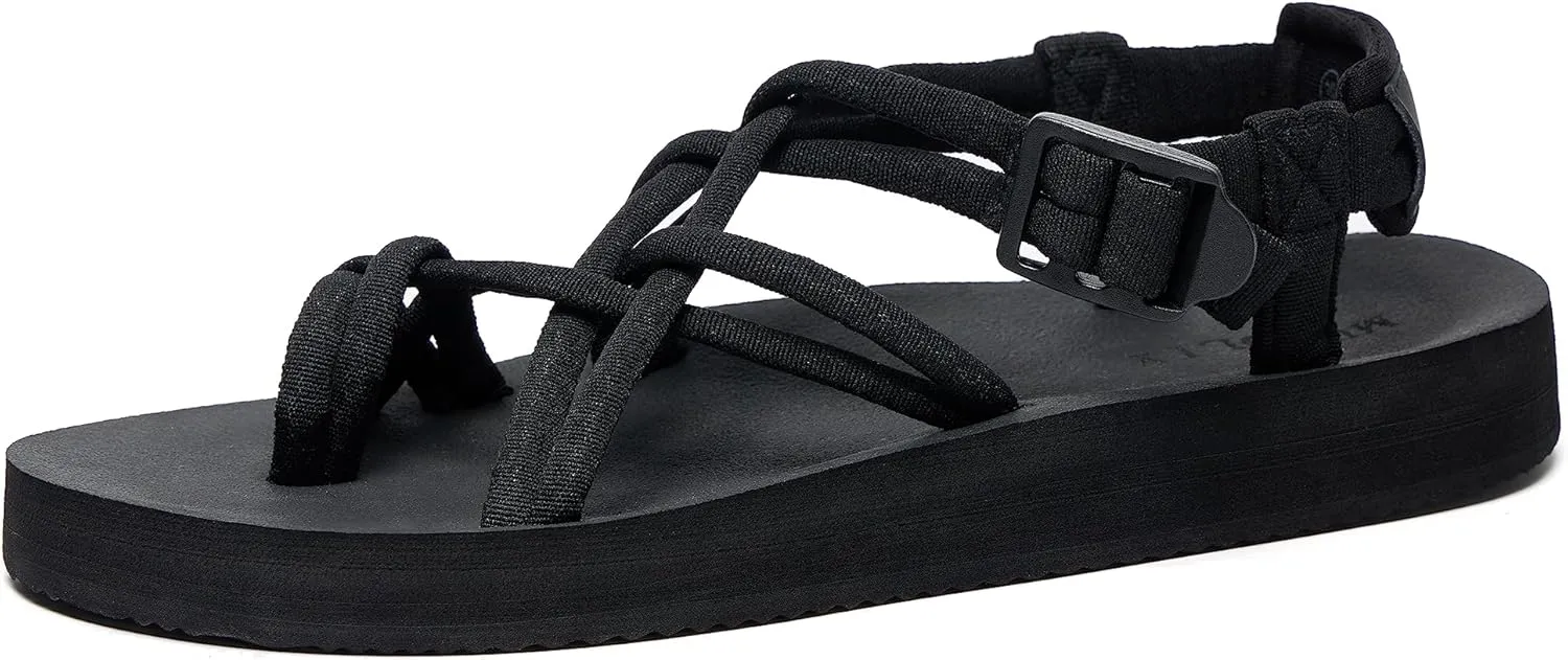Womens Walking Sandals Comfortable Casual Sport Hiking Sandal for Water Outdoor Beach With Arch Support